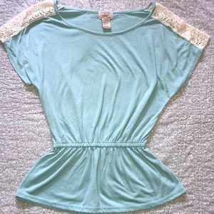 Eyelash Peplum Bottom Top